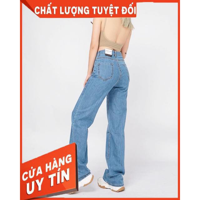 QUẦN JEANS DÀI ỐNG RỘNG GẤP LAI CỰC HOT- hình thật 100% | WebRaoVat - webraovat.net.vn