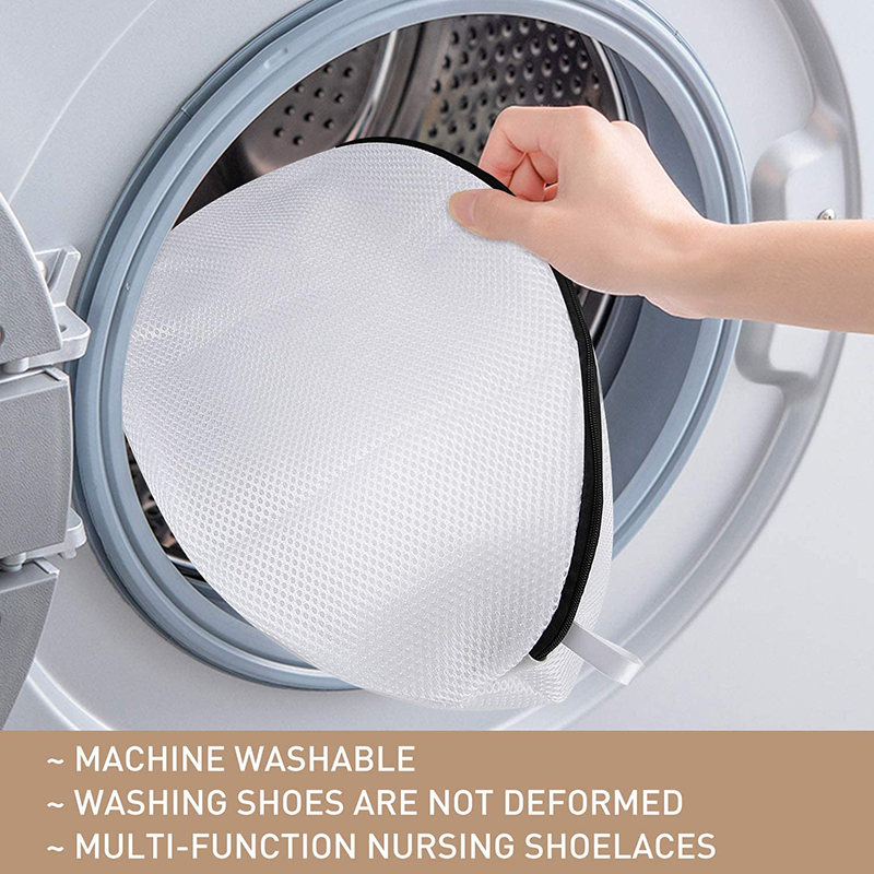 Túi lưới giặt giày phối khóa kéo tiện dụng