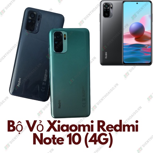 Vỏ xiaomi redmi note 10 4g màu xanh và đen