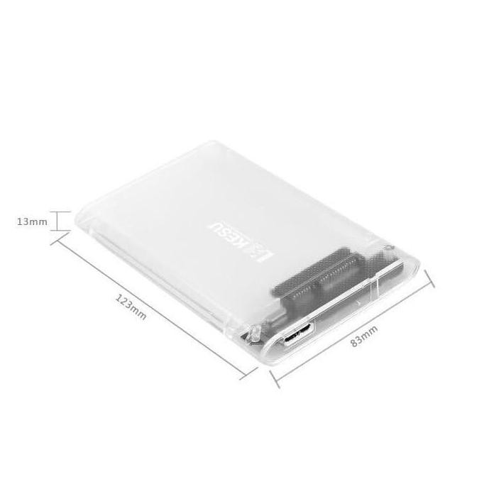 Hộp Đựng Ổ Cứng Ngoài Ssd Sata 3 2.5 Inch Usb 3.0 Trong Suốt | BigBuy360 - bigbuy360.vn