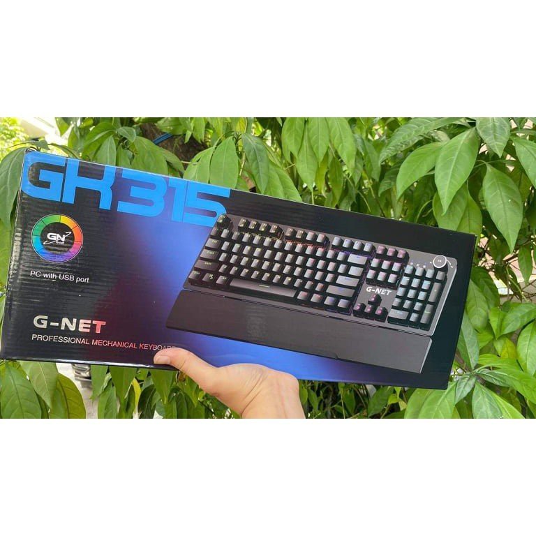 Bàn Phím Cơ Quang Gnet GK 315 - Hàng Chính Hãng Bảo Hành 12 Tháng Lỗi Đổi Mới - Gear.Market