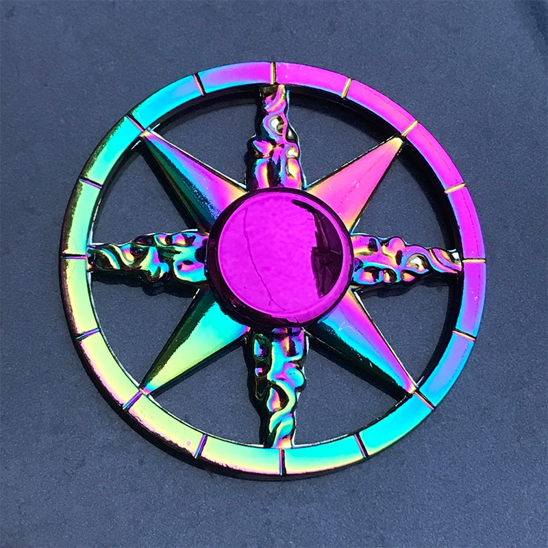 Con Quay Spinner Gradient Kim loại Fidget Spinner, Đồ Chơi Giải Trí