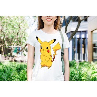 Áo thun in hình pikachu sợ hãi