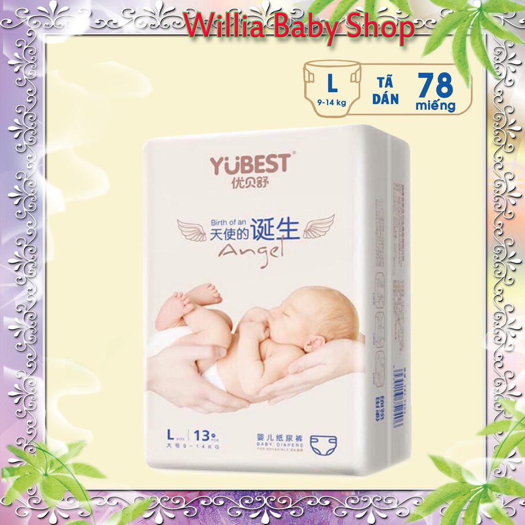 Bỉm Yubest - Tã YUBEST Gold / Night / Angel / Natural / CAO CẤP Quần/Dán Size S132, S90, M108, M84, L96, L78