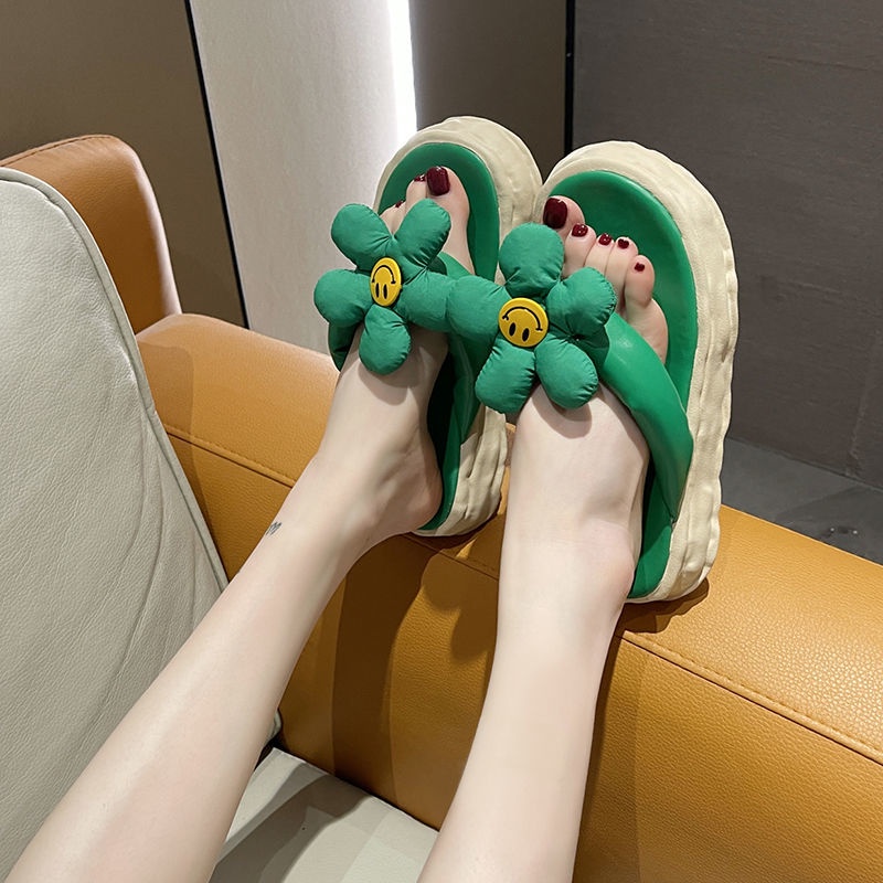 Dép Sandal Đế Mềm Dày Họa Tiết Hoa Thời Trang Mùa Hè Dành Cho Nữ 2022