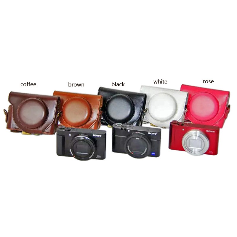 Ốp Lưng Máy Ảnh Da PU Cho Sony HX90V WX500 HX90