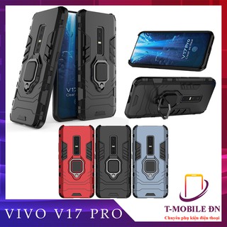 Ốp lưng Vivo V17 Pro, 🔥FREESHIP🔥Ốp iron man chống sốc kèm nhẫn iring chống xem video bảo vệ camera cho Vivo V17 Pro