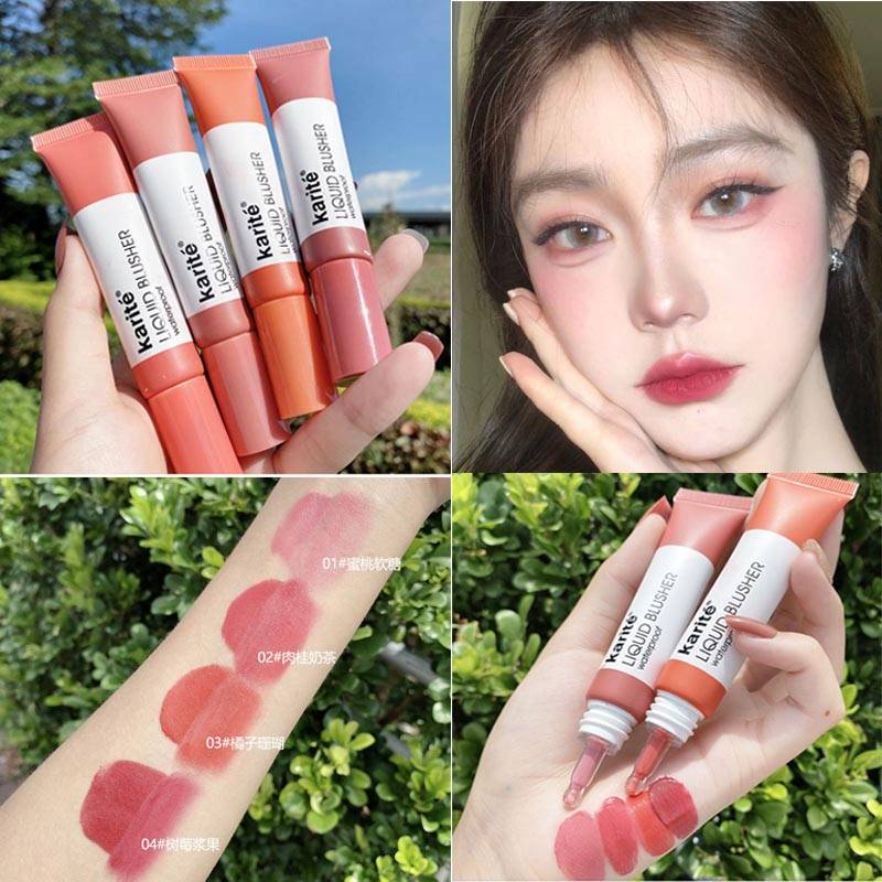 [Hàng mới về] Má hồng dạng kem 4 màu tự nhiên làm sáng da lâu trôi Kissbeauty 15ml