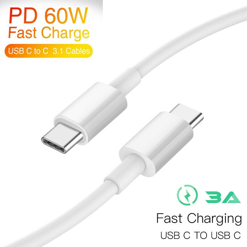 Dây Cáp Sạc Nhanh 3A 20V 60W PD USB C Sang USB C Cho iphone / Samsung / Huawei / xiaomi / MacBook