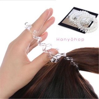 Dây buộc tóc lò xo trong suốt