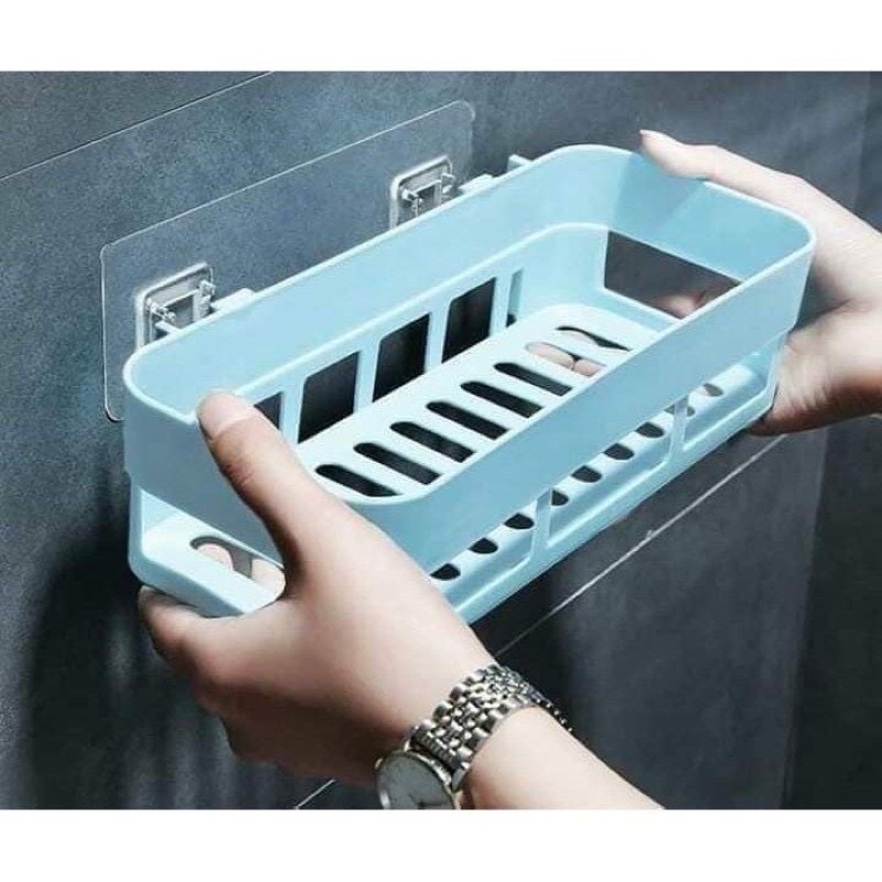 KHAY KỆ NHỰA DÁN TƯỜNG HÌNH CHỮ NHẬT