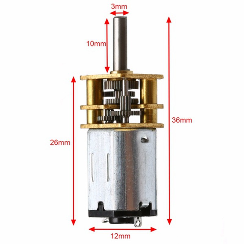 Set 10 Động Cơ Bánh Răng Mini 30rpm N20 Dc 6v Chuyên Dụng