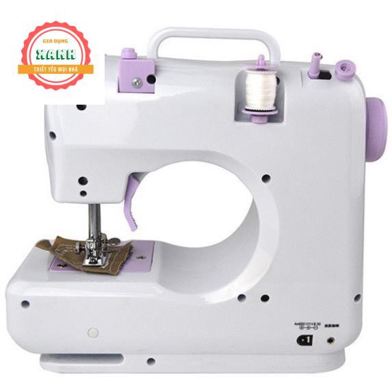 Máy khâu mini, máy may gia đình thông minh cao cấp FHSM 505A -Có Vắt Sổ, May Được Vải Thun Có Chân Vịt
