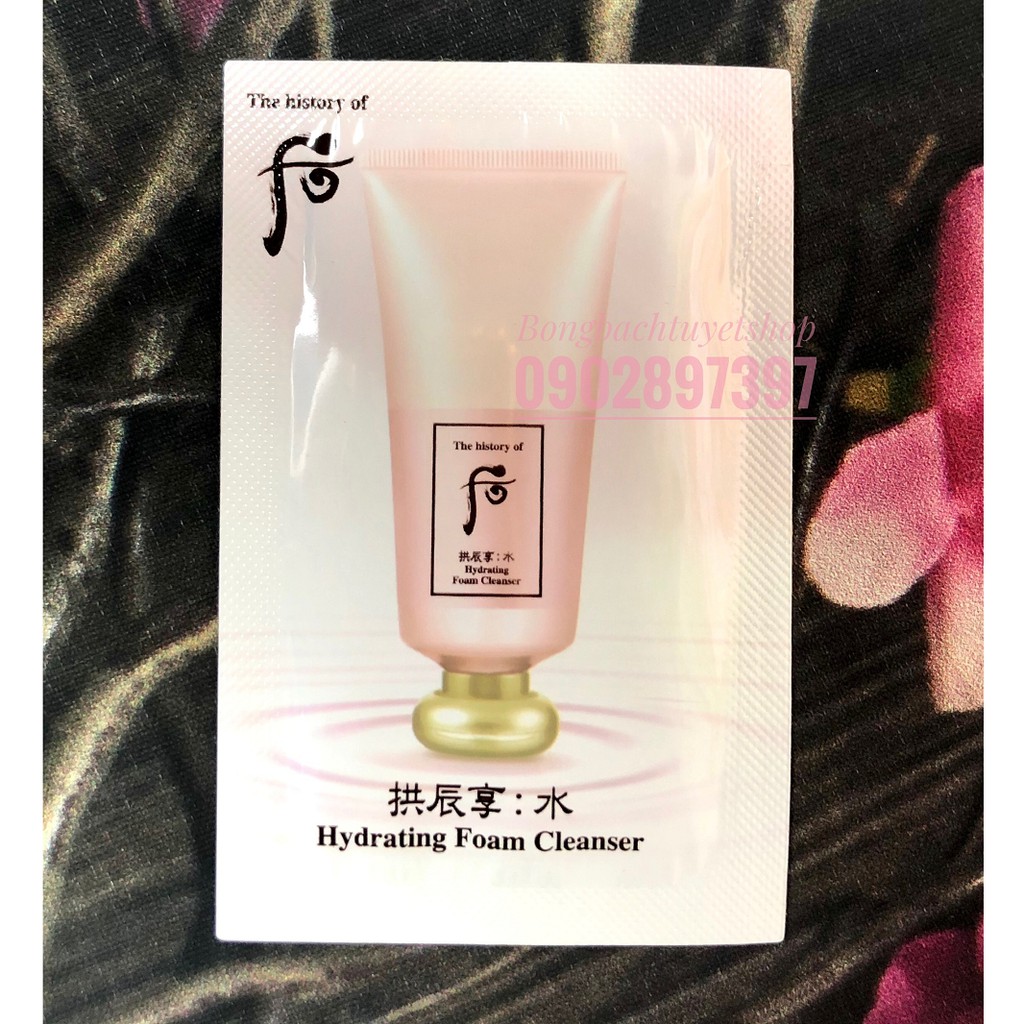 DATE 09/2025 Sữa rửa mặt kiềm dầu Whoo Hồng Đông Y Hydrating Foam Cleanser