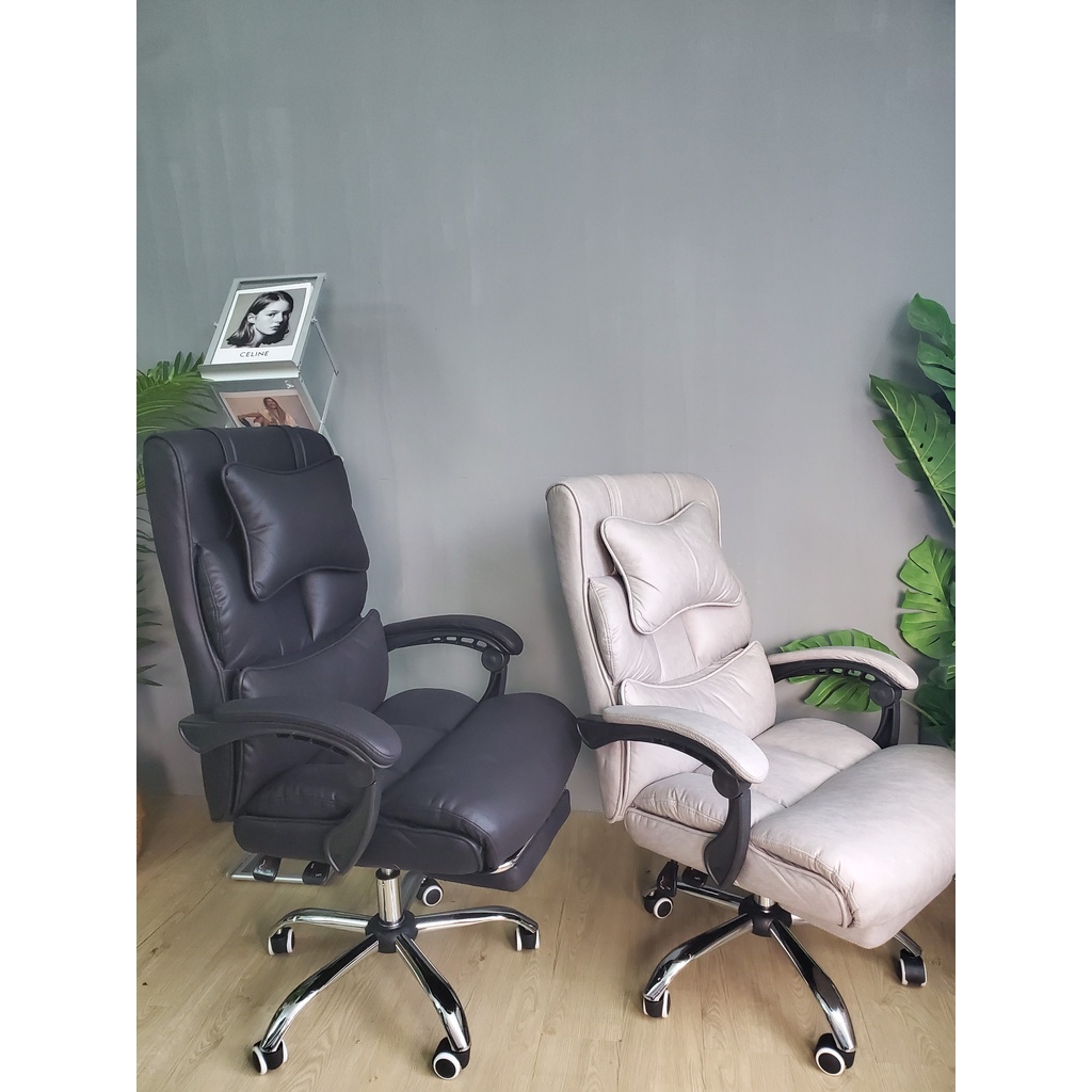 GHẾ VĂN PHÒNG GIÁM ĐỐC CHÂN XOAY CÓ TỰA ĐẦU NGÃ NẰM TM882