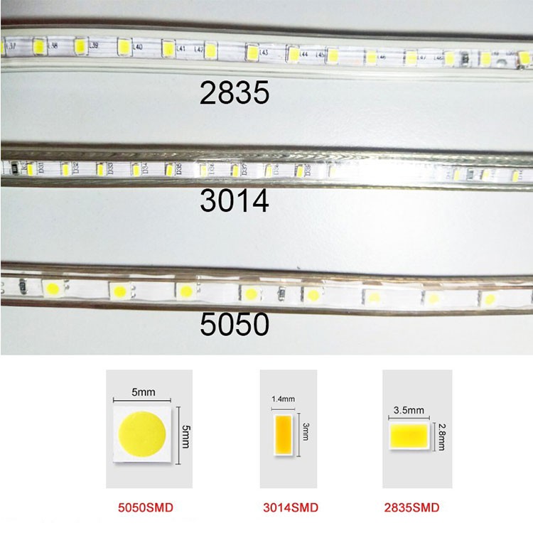 1m led dây chống mưa 2835 4 màu