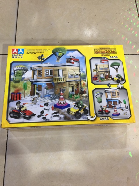 Lego lắp ghép ngôi nhà 2 in1 với siêu nhân 383 miếng ghép