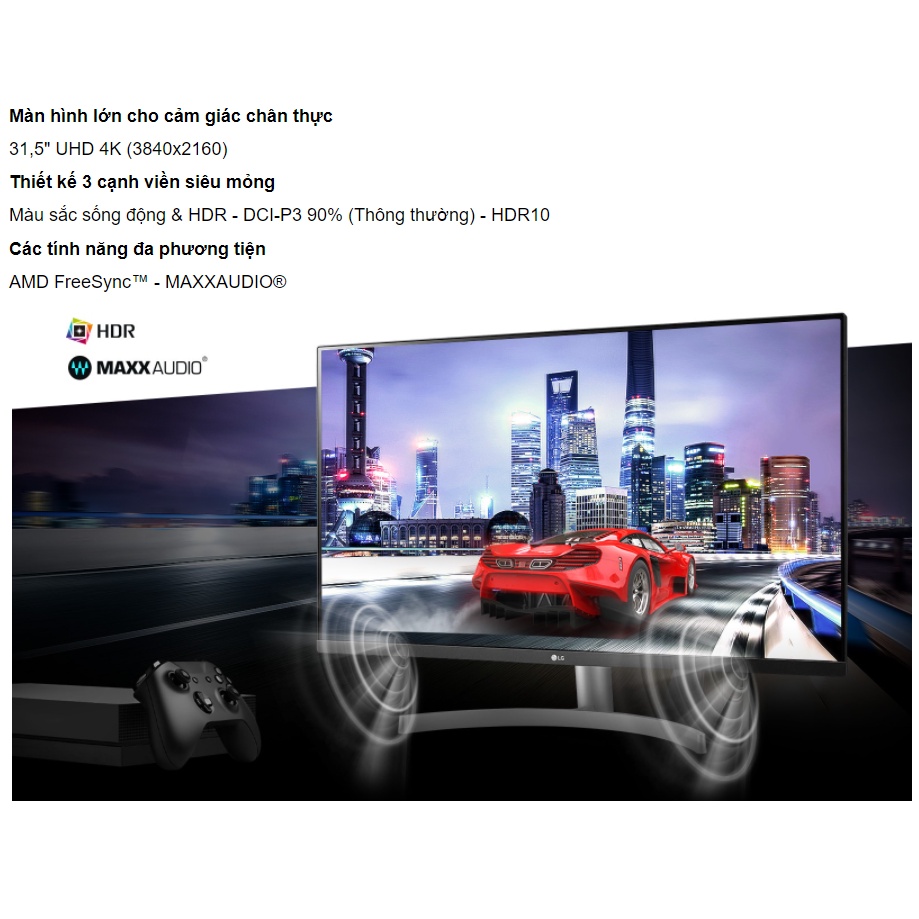Màn hình máy tính LG 32UN880-B chính hãng BH: 24 tháng trên toàn quốc - Mới 100%
