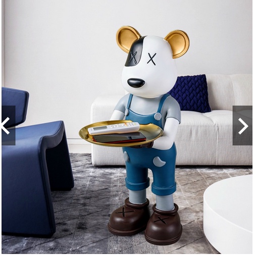 Khay để đồ hình Gấu BearBrick-Mã 4320B-kt 26x36x70cm,Kệ để đồ hình sang chảnh-decor nhà của,kệ,tủ,quà tặng đẹp ý nghĩa