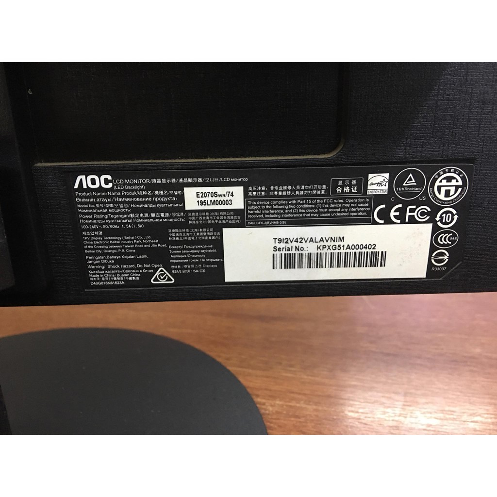 Màn Hình 19,20in aoc E2070S và các loại