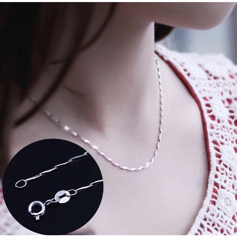 dây chuyền mạ bạc ý 925
