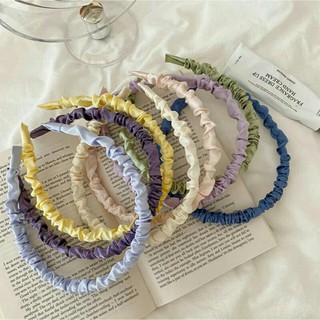 Băng Đô, Bờm Tóc Nhún Lụa Satin Daisy