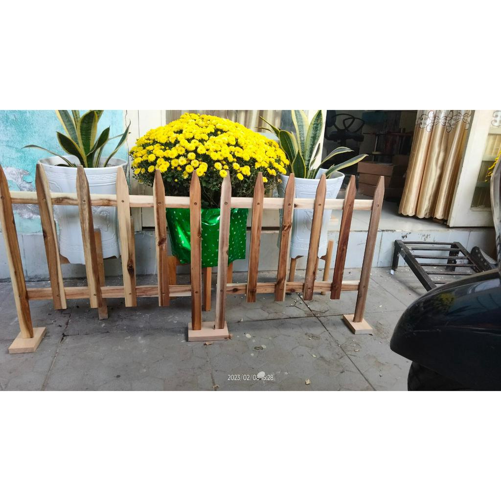 HÀNG RÀO GỖ, RÀO TRANG TRÍ SÂN VƯỜN, HÀNG THÁO RỜI, KT CAO 50X RỘNG 50CM