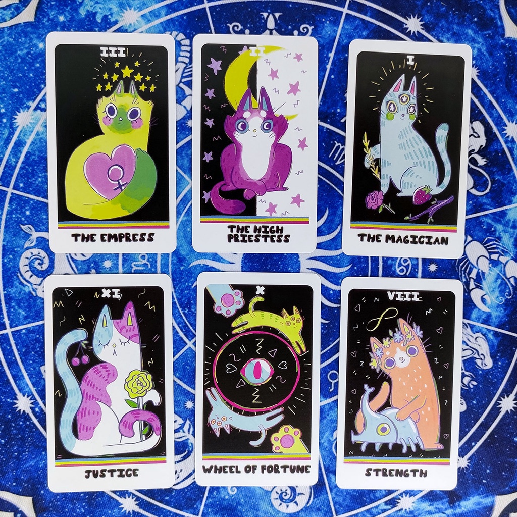 Bộ Bài The Weird Cat Tarot Nifoki A2