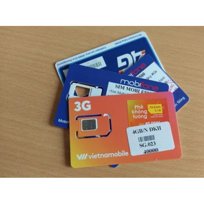 Sim Trắng 4G 4 mạng chính Vina,mobi,viettel,vietnamobile