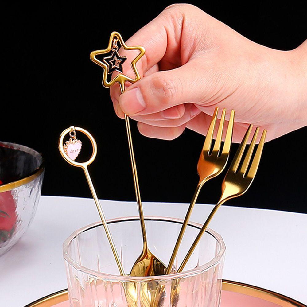 FOREVER Muỗng Cà Phê Kiêm Nĩa Kèm Mặt Dây Chuyền