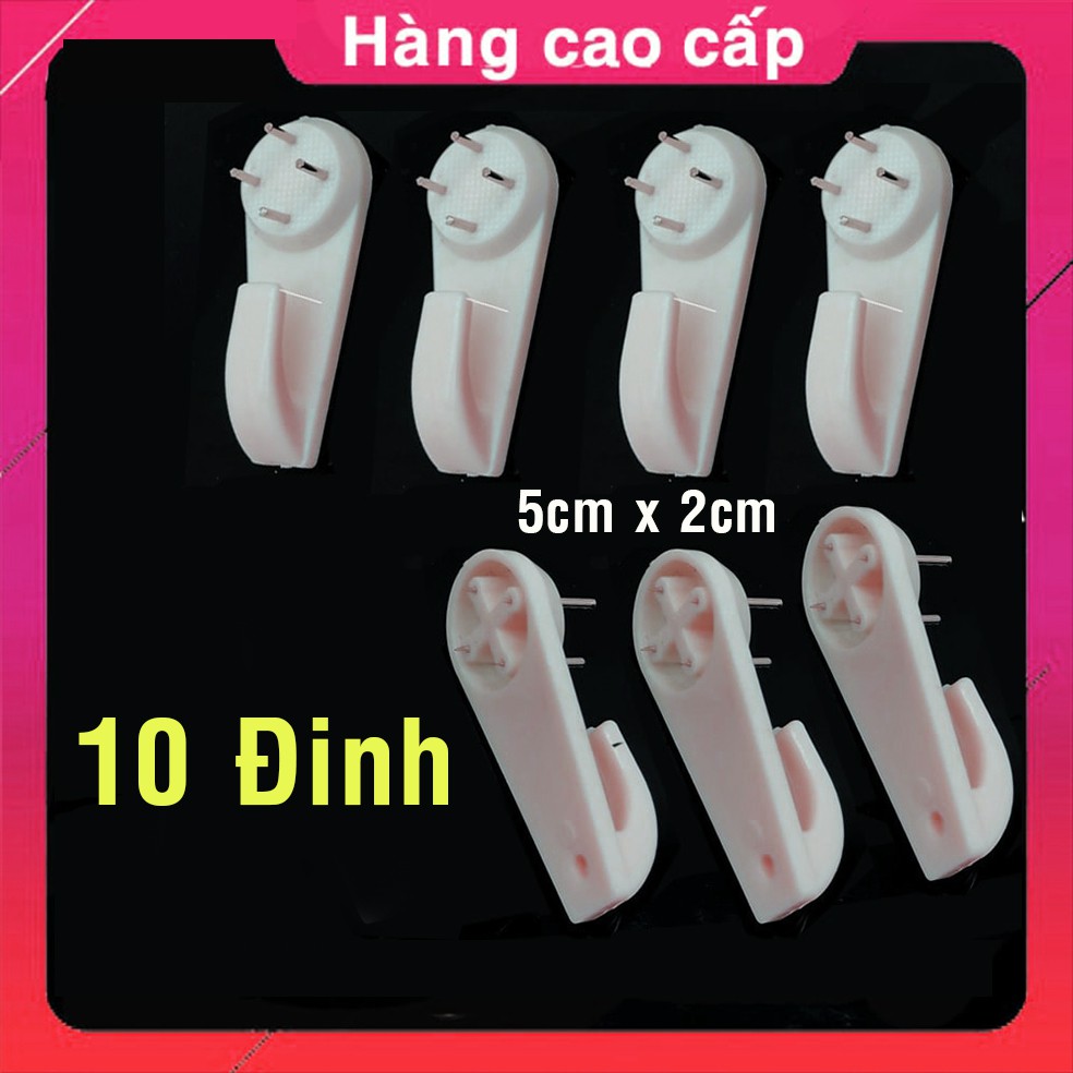 Đinh treo tranh ảnh và đồng hồ treo tường bê tông móc 3 chân 4 chân