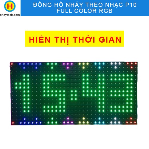 Đồng Hồ Nháy Theo Nhạc Nhiều Chức Năng P10 Đa Sắc - Bảo hành 12 tháng
