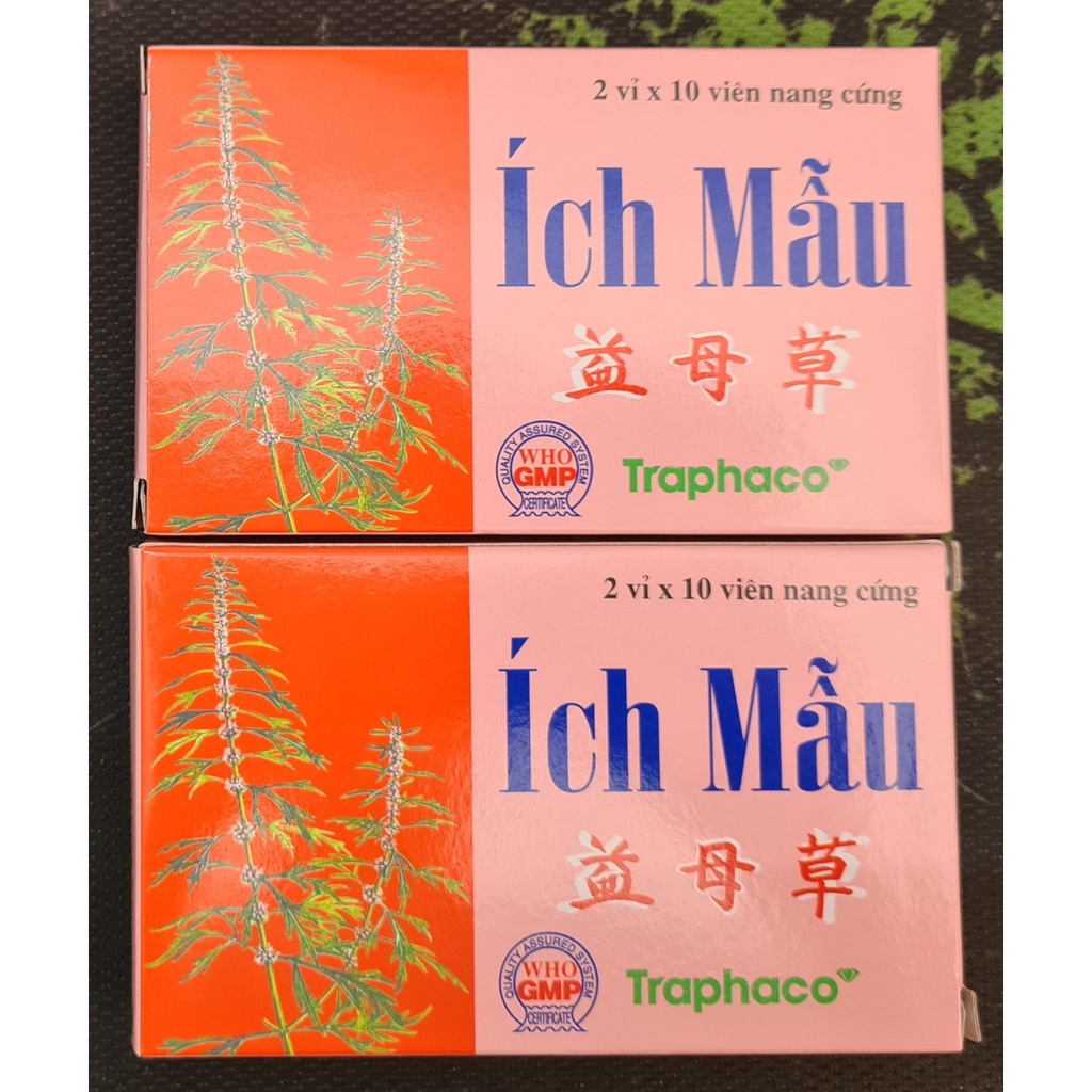Ích Mẫu Traphaco (Hộp 20 viên) - Hỗ trợ trong trường hợp đau bụng kinh, kinh nguyệt không đều