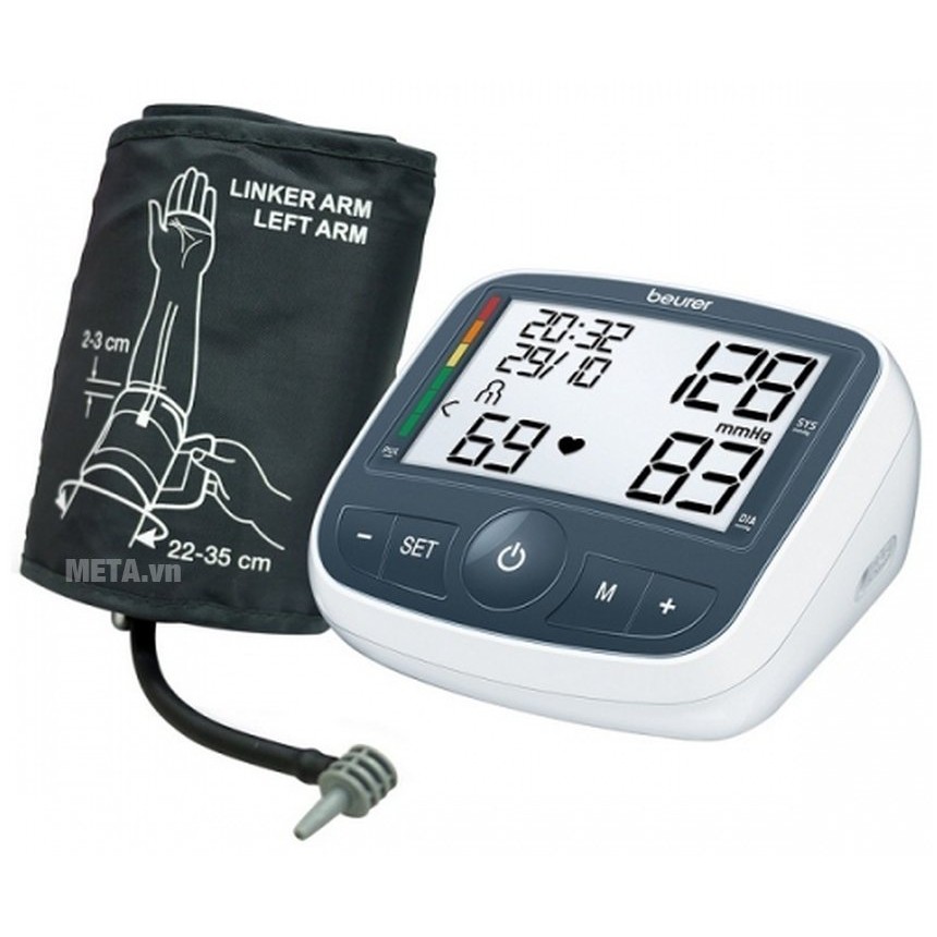 [THƯƠNG HIỆU ĐỨC] MÁY ĐO HUYẾT ÁP BẮP TAY BEURER BM40 - BẢO HÀNH 3 NĂM