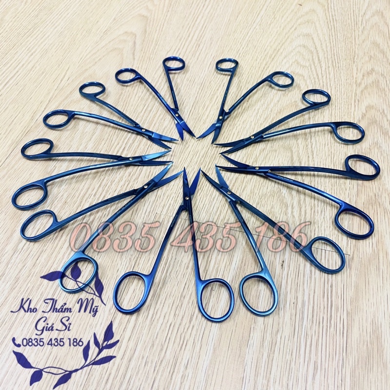 Kéo Cong Đôi Phẫu Thuật 14cm Germany - Kéo chữ S Iris scissors double curved