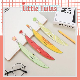 Thước kẻ, thước trái cây và hươu cao cổ ngộ nghĩnh kích thước 15 cm