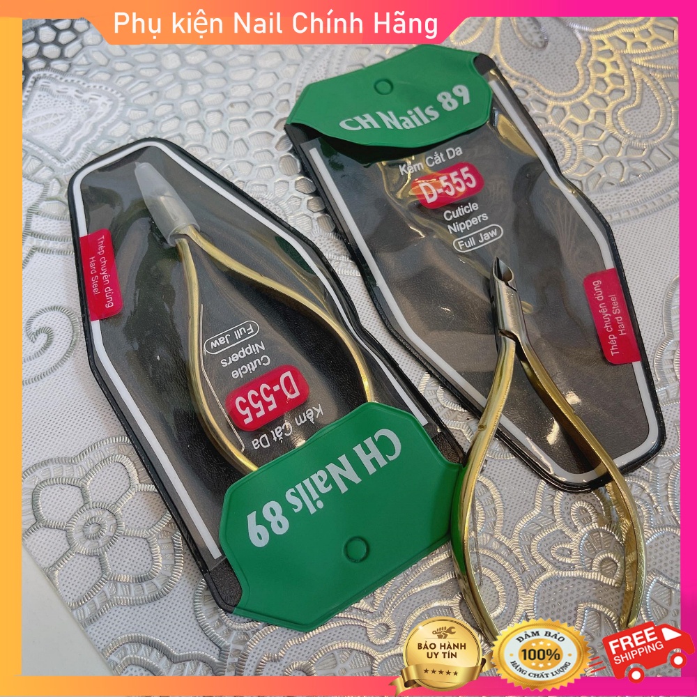 Kìm nhặt da, kềm cắt da D 555 màu vàng chính hãng