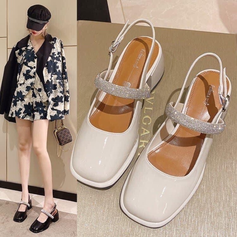 Giày mũi vuông 3 màu cực trend ❤️