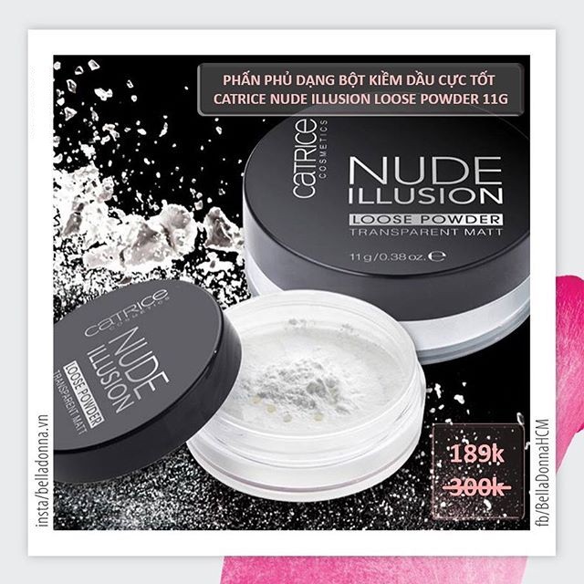 Phấn Phủ Dạng Bột Kiềm Dầu Cực Tốt CATRICE Nude Illusion Loose Powder 11g