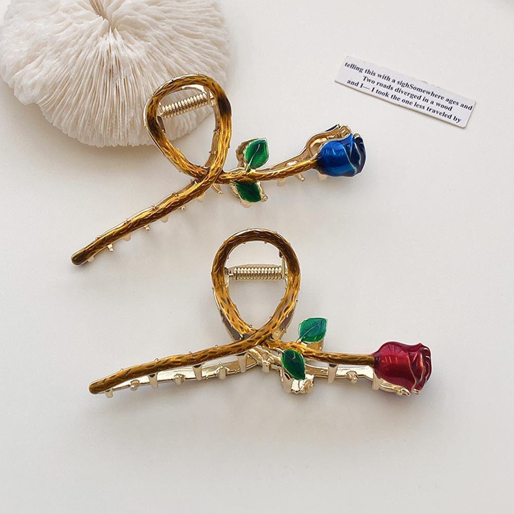 Kẹp Tóc Hình Hoa Hồng / Cá Mập Xinh Xắn WMES15H Cho Nữ