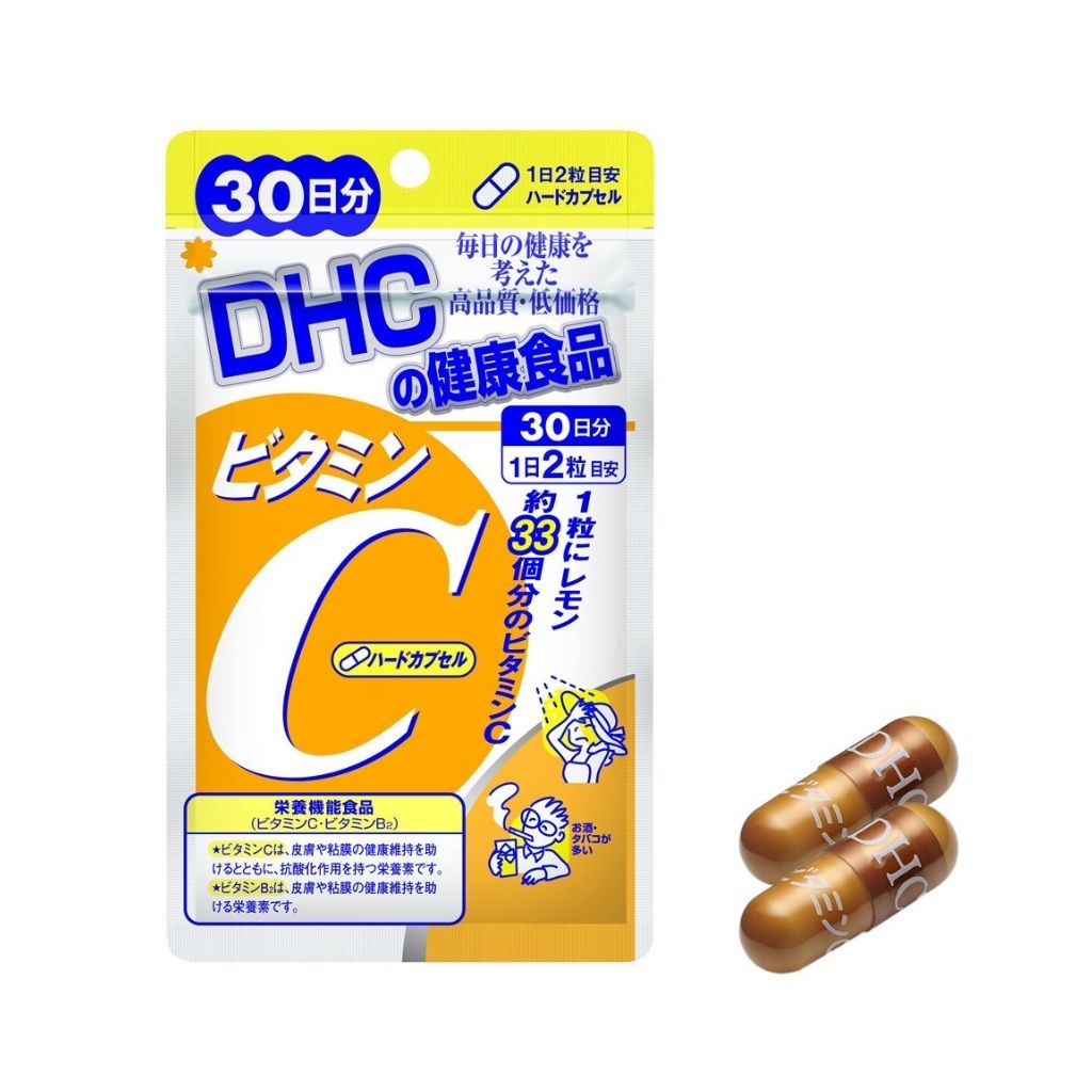 [Mã FMCGMALL -8% đơn 250k] Combo Viên Uống DHC Vitamin C Và DHC Kẽm ZinC Hỗ Trợ Tăng Đề Kháng, Làm Đẹp Da 30 Ngày Uống