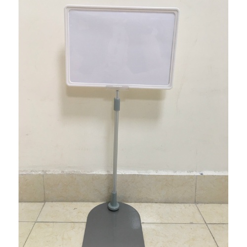 Bộ chân đế sắt kẹp bảng giá siêu thị dùng với bảng nhựa siêu thị A3 hoặc A4 dùng để hiển thị giá sản phẩm