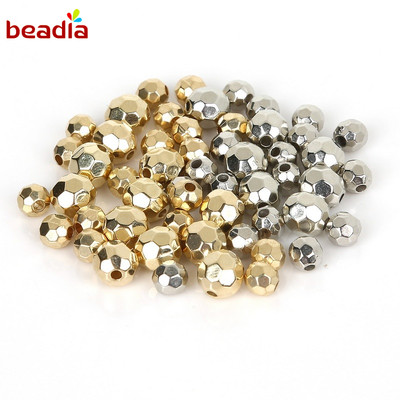 Hạt nhựa BEADIA lỗ tròn lớn dùng làm trang sức thủ công độc đáo
