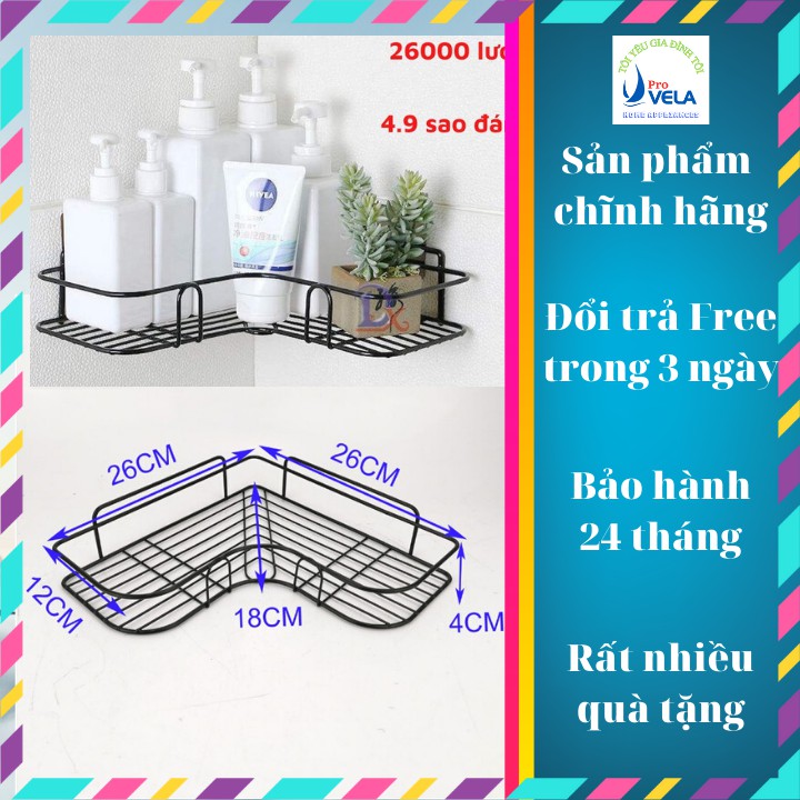 Kệ góc nhà tắm dán tường sơn tĩnh điện đa năng và rất tiện ich