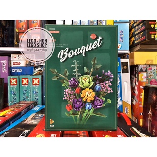Xếp Hình Hoa Flower Bouquet Gam Màu Xanh Tím Panlos 655001 ( 999 Mảnh )