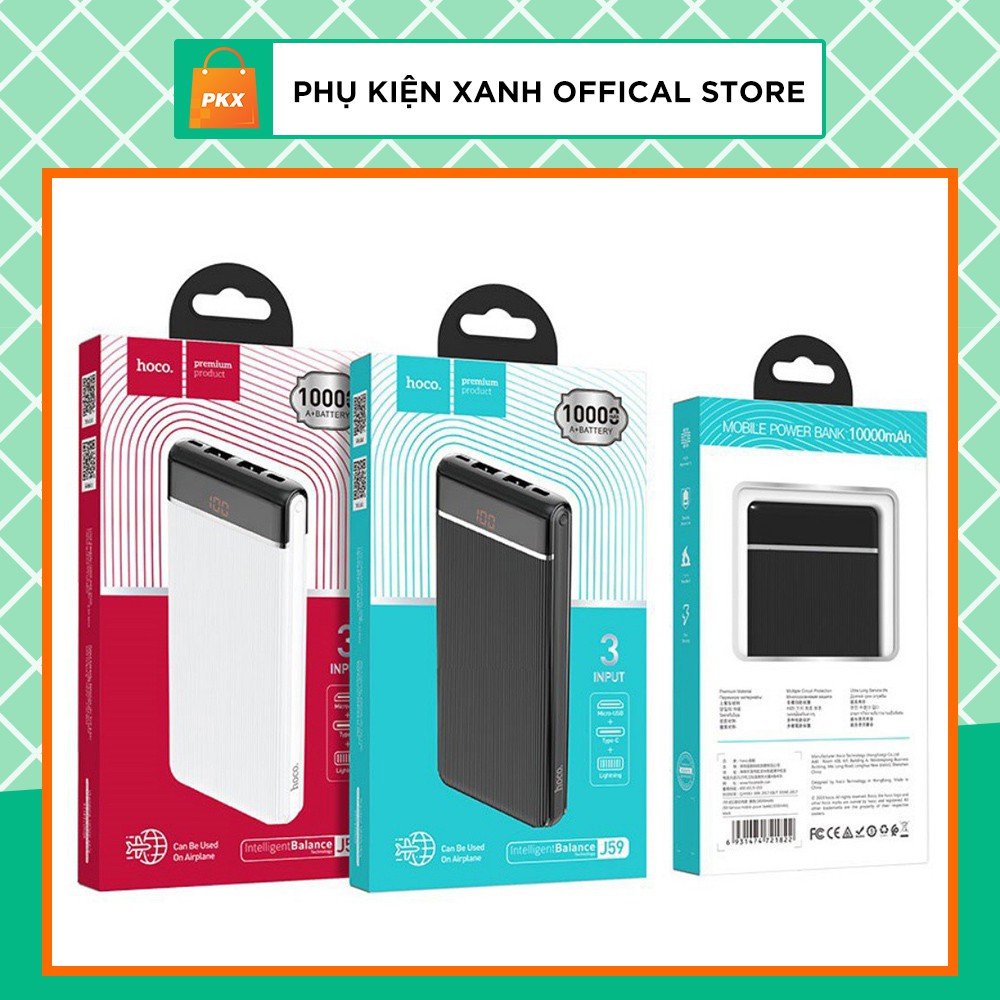 Sạc dự phòng Hoco J59 10.000 mAh - Hàng chính hãng