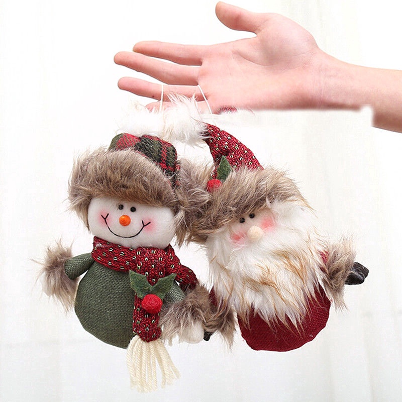 Búp Bê Ông Già Noel / Người Tuyết / Nai Sừng Tấm Trang Trí Cây Thông Giáng Sinh