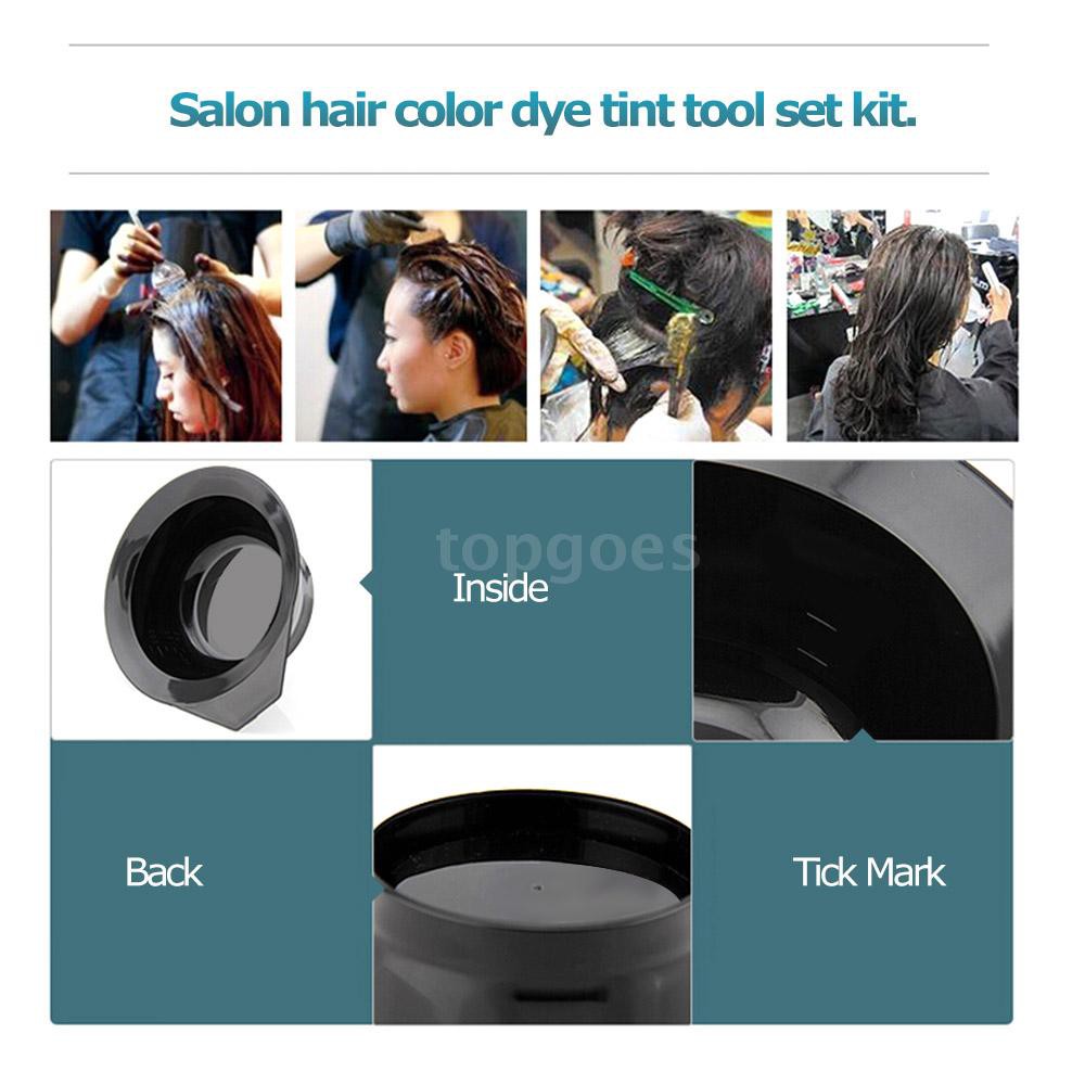 Bộ 5 món đồ dùng nhựa hỗ trợ nhuộm tóc/ làm tóc