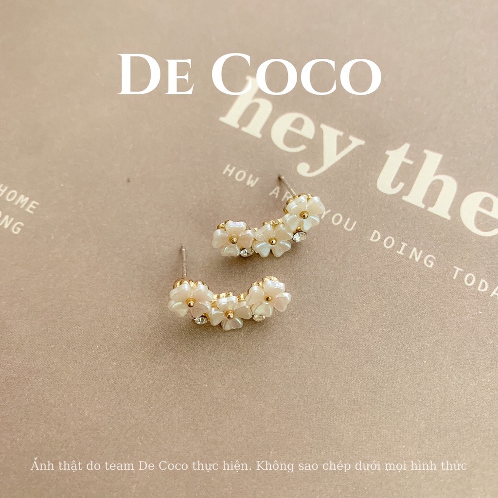 Bông tai khuyên tai nữ hoa nhí De Coco decoco.accessories