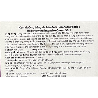 KEM FORENCOS DƯỠNG TRẮNG DA FULLSIZE